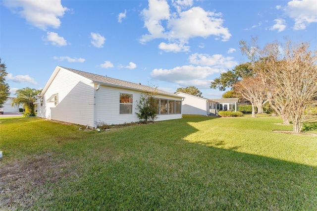 exterior space featuring a lawn