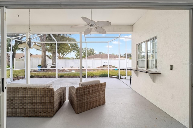 view of sunroom / solarium