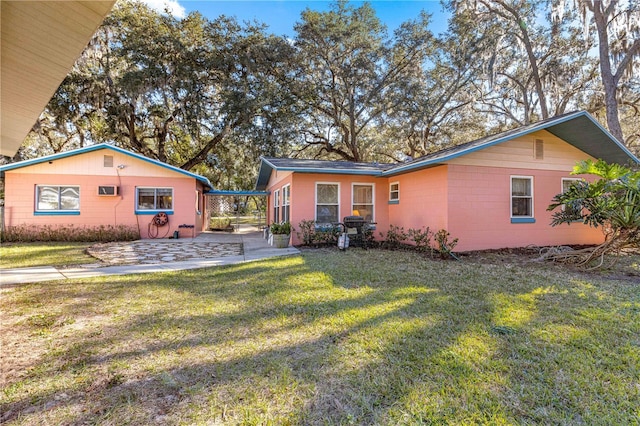 exterior space featuring a yard