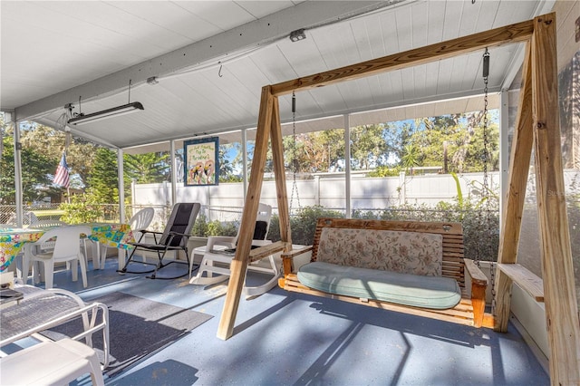 view of sunroom / solarium