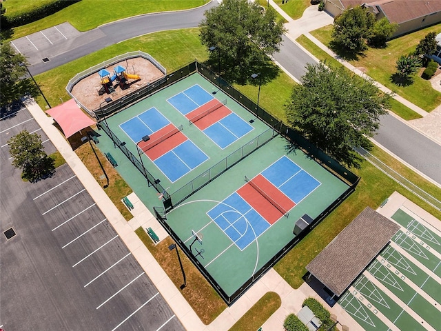 view of basketball court