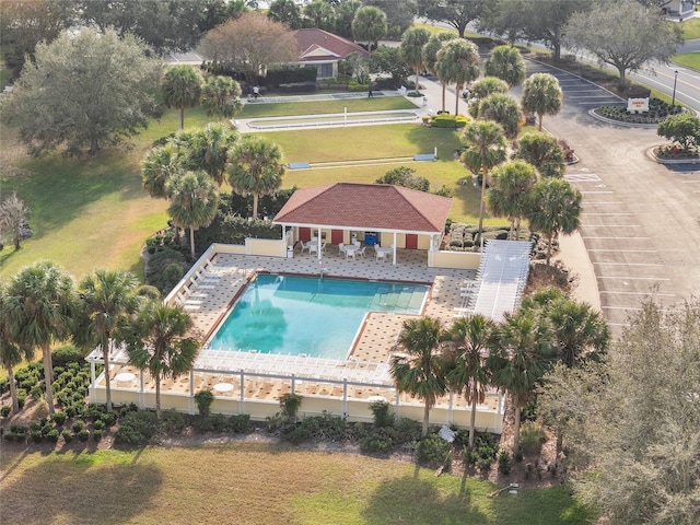 view of pool with a patio