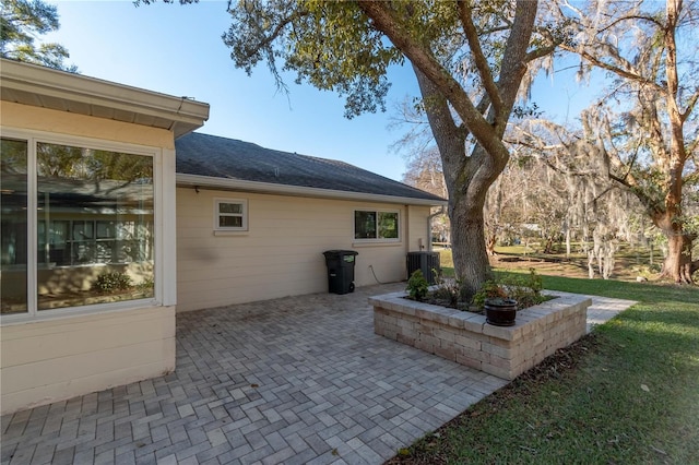 view of patio / terrace featuring cooling unit