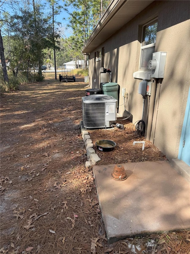 details with central AC unit