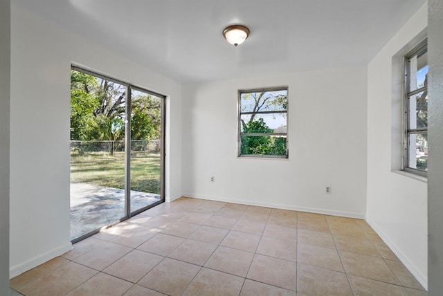 view of tiled empty room