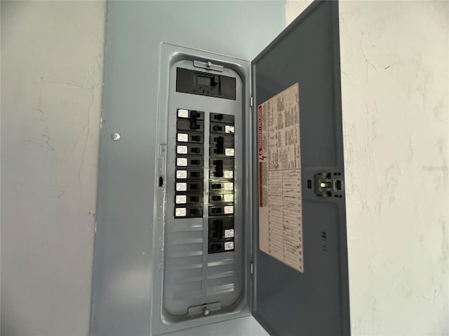 utility room with electric panel