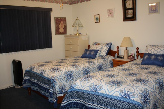 bedroom with carpet floors