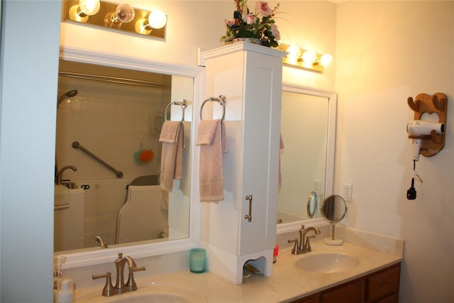 bathroom with vanity