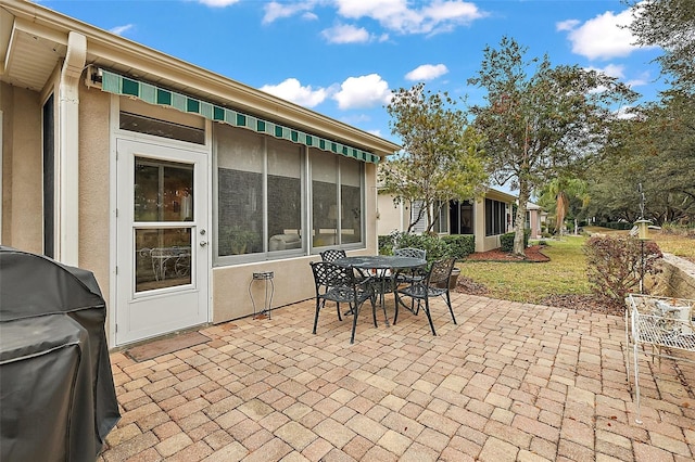 view of patio / terrace with area for grilling