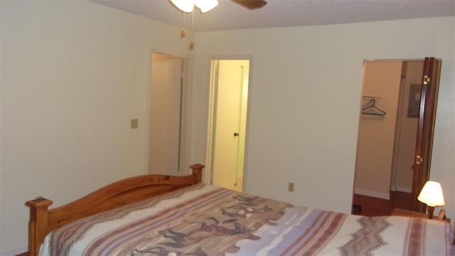 bedroom with ceiling fan