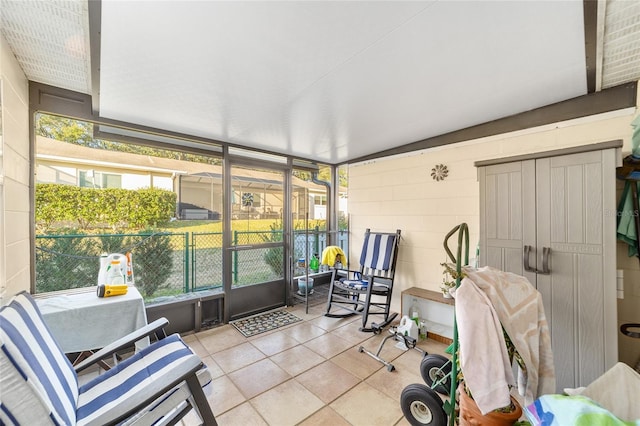 view of sunroom / solarium