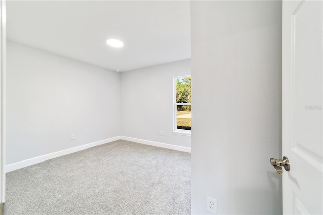 view of carpeted empty room