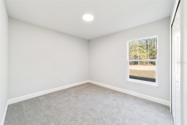 view of carpeted empty room