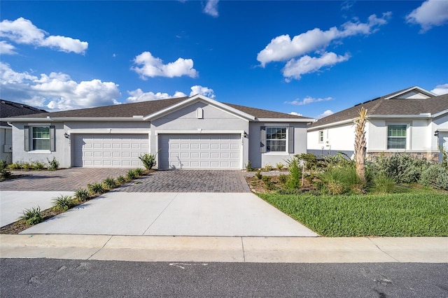 ranch-style house with a garage