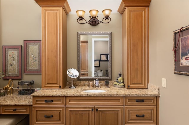 bathroom with vanity