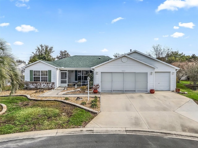 ranch-style house with a garage