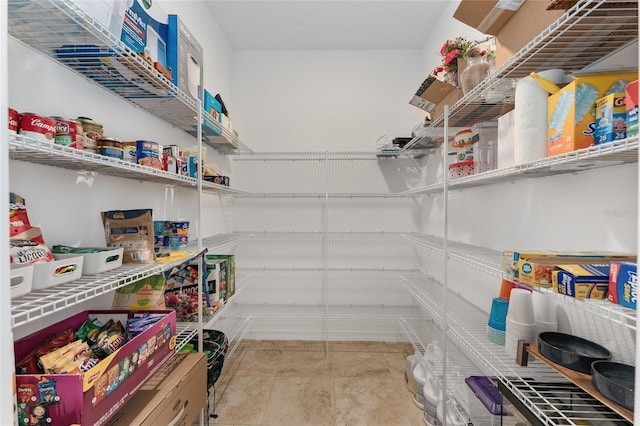 view of pantry