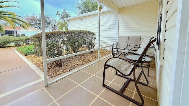 view of sunroom / solarium