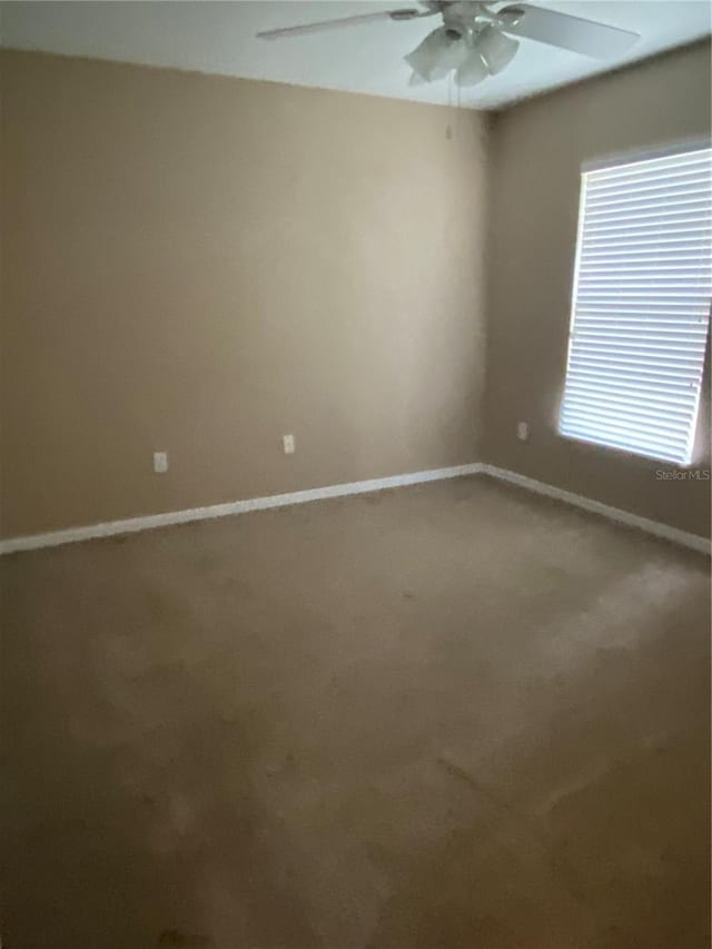 unfurnished room with carpet flooring