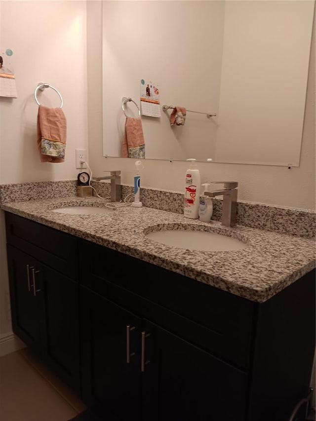 bathroom with vanity