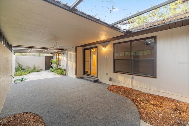 3856 NE 19th Street Cir, Ocala, FL 34470 - view of patio / terrace featuring a ceiling fan