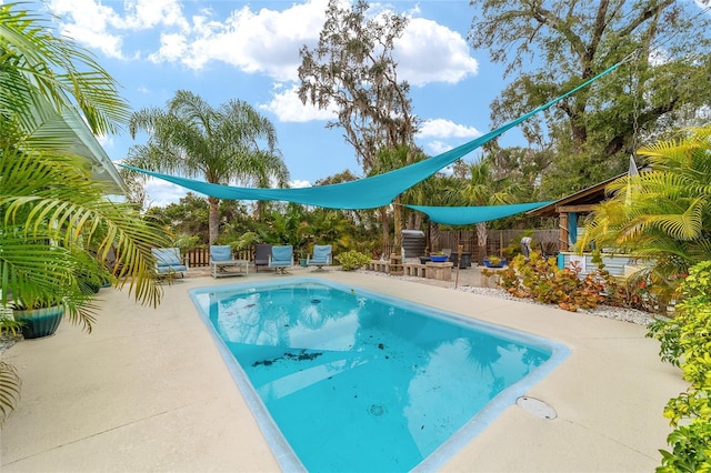 view of pool with a patio area