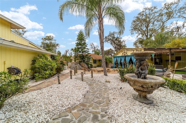 view of yard with a patio