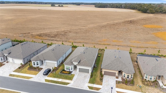 bird's eye view with a rural view