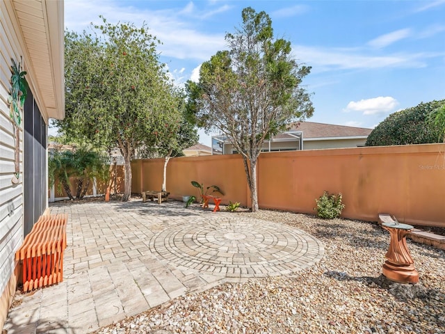 view of patio / terrace featuring a fenced backyard