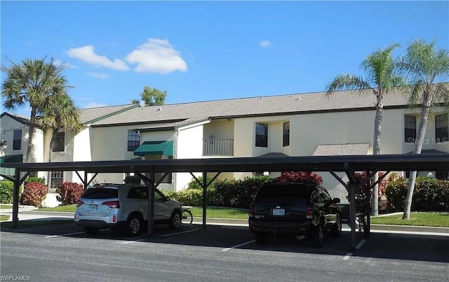 view of car parking