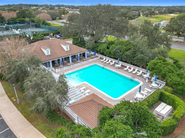 view of pool with a patio