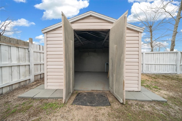 view of outbuilding