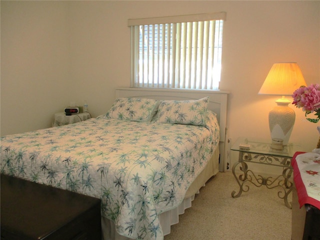 bedroom with carpet