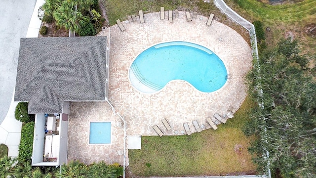 birds eye view of property