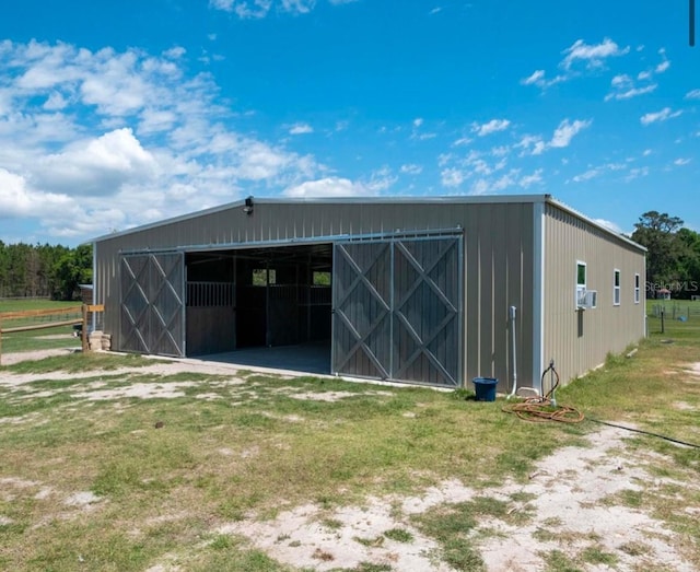 view of outdoor structure