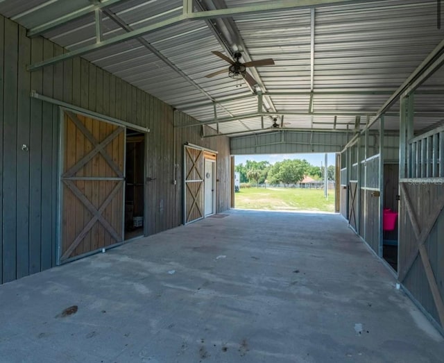 view of stable