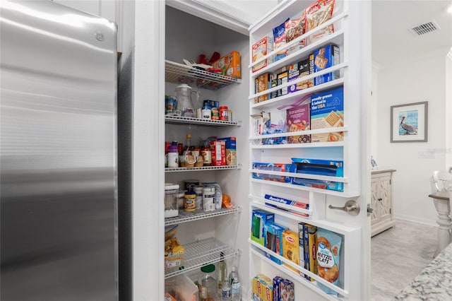 view of pantry