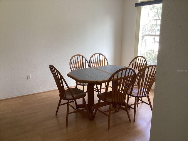 dining room featuring wood-type flooring