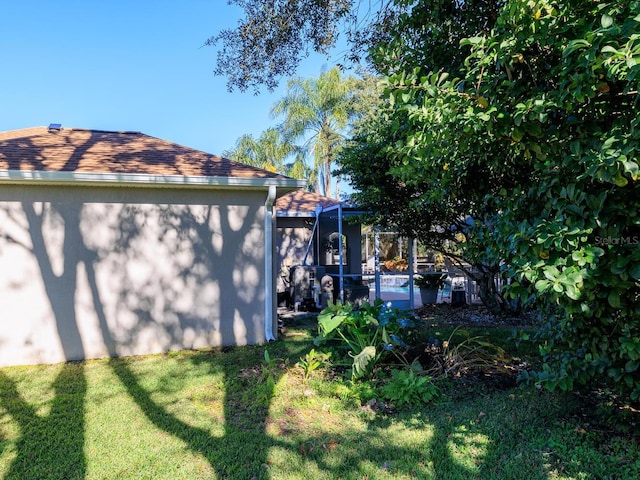 exterior space featuring a yard