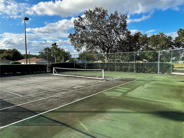 view of tennis court