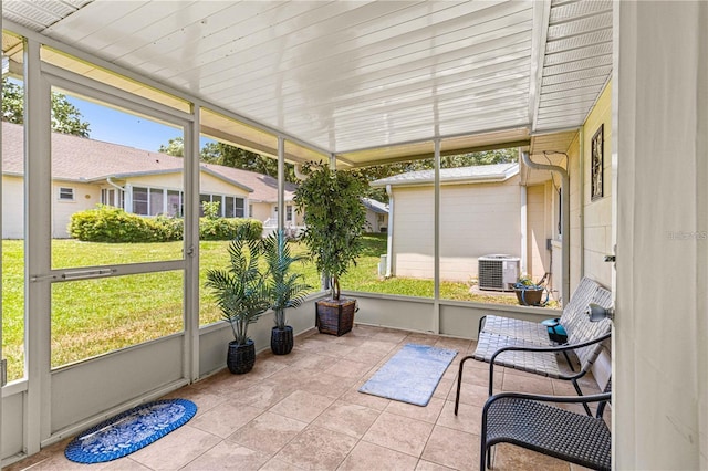 view of sunroom / solarium