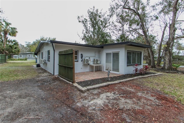 exterior space with a patio