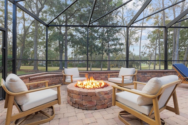 view of sunroom / solarium