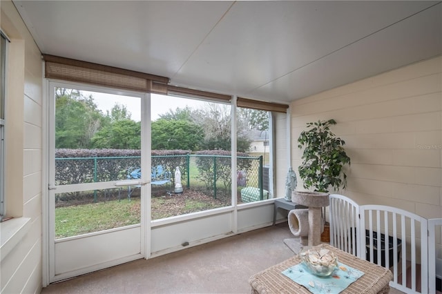 sunroom featuring a wealth of natural light