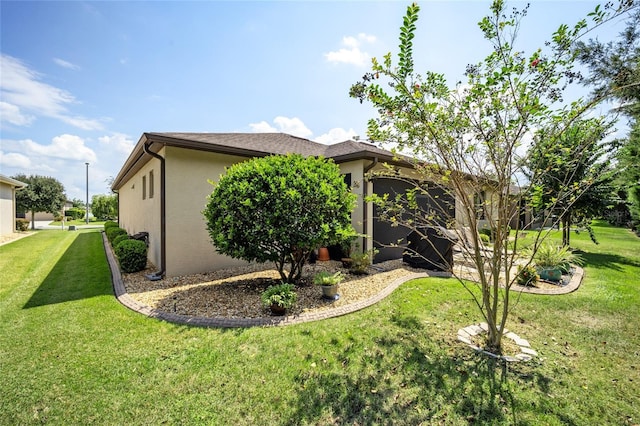 exterior space with a lawn