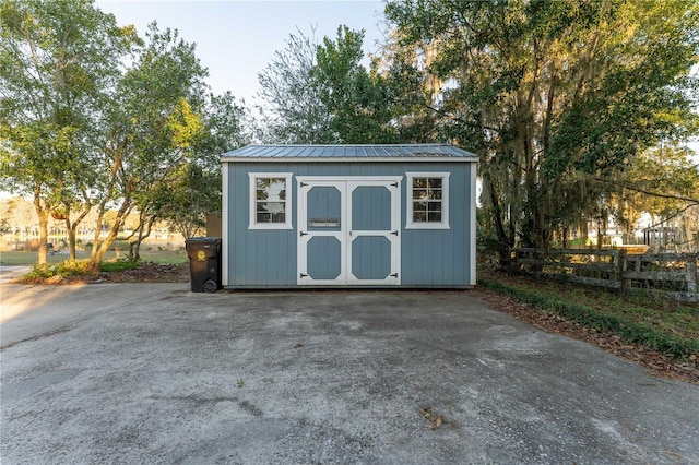 view of outbuilding