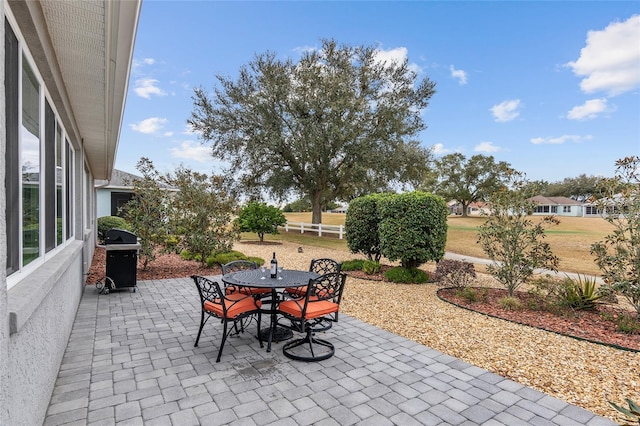 view of patio / terrace featuring area for grilling