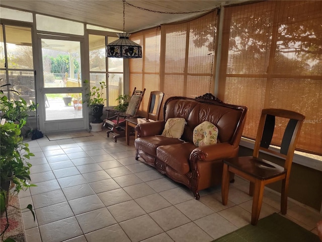 view of sunroom