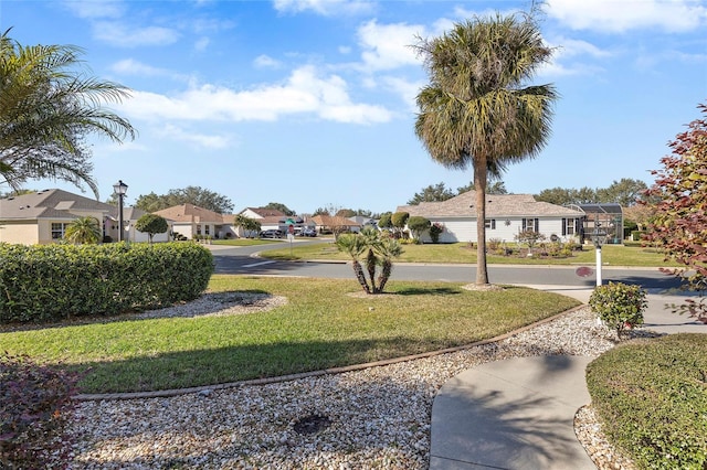 view of yard featuring a lanai