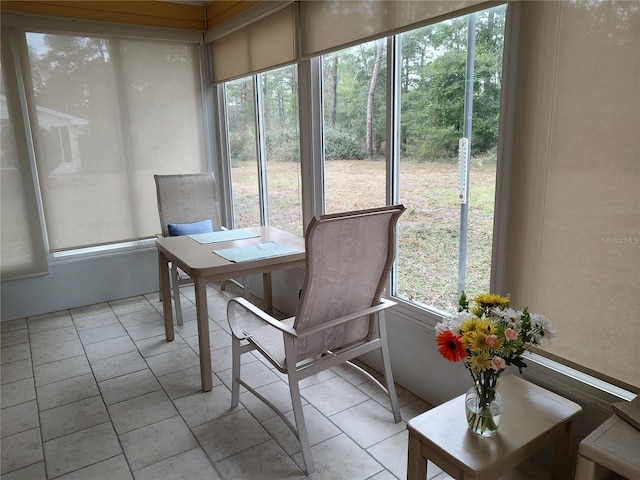 view of sunroom / solarium